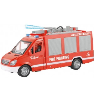 Детска играчка Raya Toys - Пожарна кола City Rescue със стълба, музика и светлини Детска играчка Raya Toys - Пожарна кола City Rescue със стълба, музика и светлини
