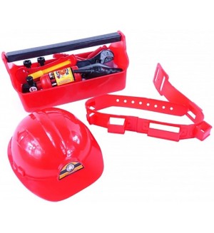 Игрален комплект Raya Toys - Пожарникарски комплект в куфар