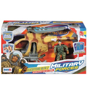 Игрален комплект RS Toys - Боен хеликоптер с фигура на войник