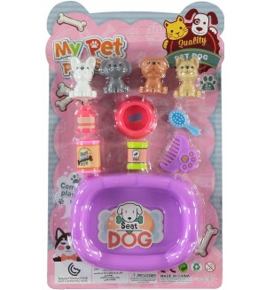 Игрален комплект RS Toys - Кученца с аксесоари за баня, асортимент