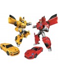 Игрален комплект RS Toys Mega Team Robots - Трансформери-автомобили, 2 броя