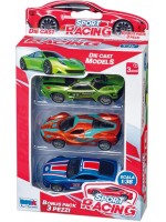 Игрален комплект RS Toys - Метални колички, 3 броя, асортимент