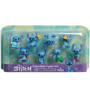 Игрален комплект с фигури Disney Stitch - 8 броя