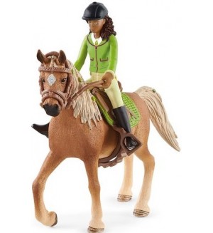 Игрален комплект Schleich Horse Club - Конен клуб Сара и Мистерия