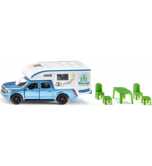 Игрален комплект Siku - Ford F150 Pick-up camper