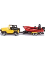 Игрален комплект Siku - Jeep with boat