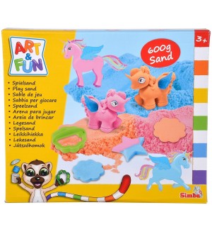 Игрален комплект Simba Toys Art & Fun - Пясък за игра, еднорог