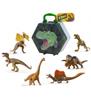Игрален комплект Simba Toys - Динозаври в кутия, 6 броя Игрален комплект Simba Toys - Динозаври в кутия, 6 броя