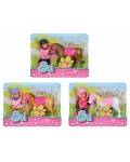 Игрален комплект Simba Toys - Понитата на Еви, асортимент