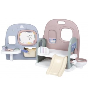 Игрален комплект Smoby Baby Care - Център за грижа за бебета, с 6 аксесоара Игрален комплект Smoby Baby Care - Център за грижа за бебета, с 6 аксесоара