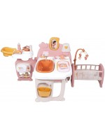 Игрален комплект Smoby Baby Nurse - Голям център за игра с кукли, с 18 аксесоара