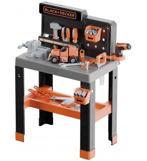 Игрален комплект Smoby Black & Decker Bricolo - Професионална работна маса, 79 части
