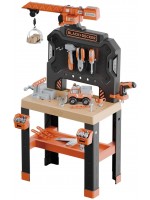 Игрален комплект Smoby Black & Decker Bricolo - Работна маса, 87 части