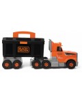 Игрален комплект Smoby Black & Decker - Камион с кран и кутия с инструменти