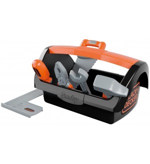 Игрален комплект Smoby Black & Decker - Кутия с инструменти, 6 части