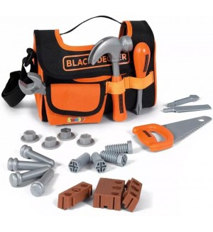 Игрален комплект Smoby Black & Decker - Платнен куфар за инструменти