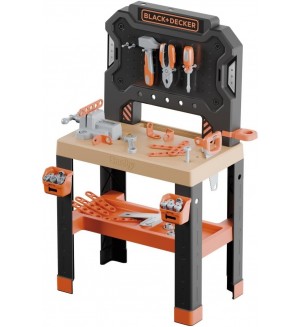 Игрален комплект Smoby Black & Decker - Работна маса, 71 части
