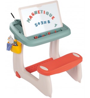 Игрален комплект Smoby - Чин за игра с магнитни букви и цифри