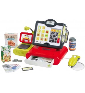 Игрален комплект Smoby - Електронен касов апарат, с аксесоари