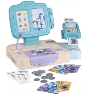Игрален комплект Smoby - Касов апарат Stitch, 26 части