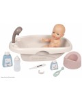 Игрален комплект Smoby - Комплект за баня с бебе и аксесоари