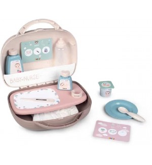 Игрален комплект Smoby - Куфарче за детегледачка
