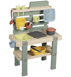 Игрален комплект Smoby Life - Кухня за игра с кал, 15 части