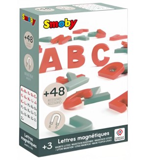Игрален комплект Smoby - Магнитни главни букви, 48 броя