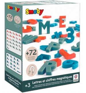 Игрален комплект Smoby - Магнитни цифри и букви