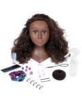 Игрален комплект Smoby - My Beauty Afro, кукла за прически, 23 аксесоара