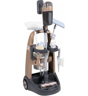 Игрален комплект Smoby Rowenta - Количка и вертикална прахосмукачка Игрален комплект Smoby Rowenta - Количка и вертикална прахосмукачка