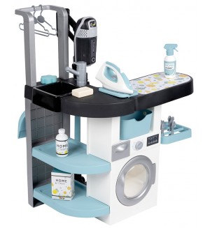 Игрален комплект Smoby - Rowenta, пералня и кухня за игра 