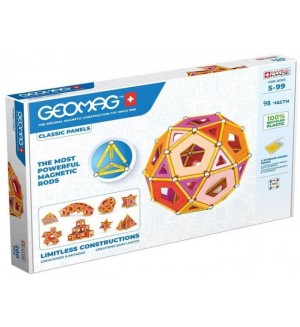 Игрален комплект Sonne - образователни магнити, Magnetic X, 98 части