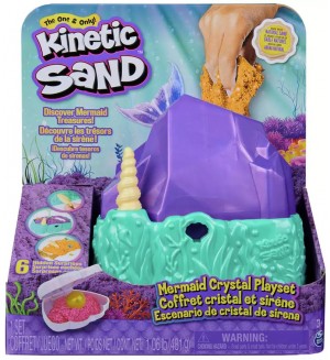 Игрален комплект Spin Master - Кинетичен пясък с кристали