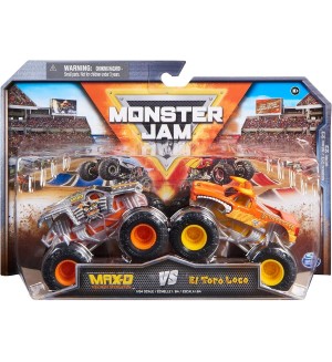 Игрален комплект Spin Master Monster Jam - MAX-D XX vs El Toro Loco, 1:64
