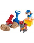 Игрален комплект Spin Master Paw Patrol - Чарджър и Уилър, с кинетичен пясък