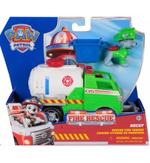 Игрален комплект Spin Master Paw Patrol Fire Rescue - Цистерната на Роки