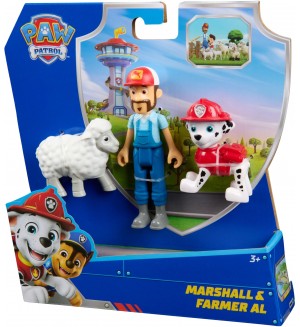 Игрален комплект Spin Master Paw Patrol - Marshall & Farmer Al Игрален комплект Spin Master Paw Patrol - Marshall & Farmer Al