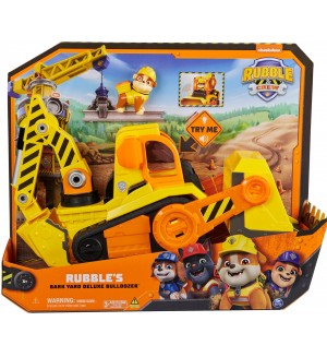 Игрален комплект Spin Master Paw Patrol Rubble & Crew - Булдозерът на Ръбъл