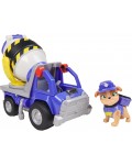Игрален комплект Spin Master Paw Patrol Rubble & Crew - Камионът за цимент на Микс