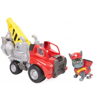 Игрален комплект Spin Master Paw Patrol Rubble & Crew - Кранът със щипка на Чарджър
