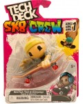 Игрален комплект Tech Deck SK8 Crew - Скейтборд за пръсти с фигурка, с жълта шапка