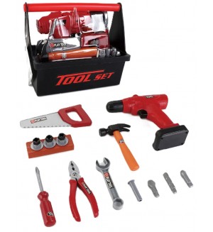 Игрален комплект Tegole - Чанта с инструменти и винтоверт