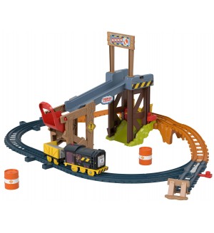 Игрален комплект Thomas and Friends - Влак с коловоз и товар