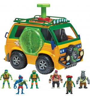 Игрален комплект Playmates TMNT - Станция за мутация, ван 