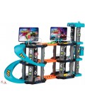 Игрален комплект Toi Toys - Turbo Racers, паркинг гараж с 3 колички