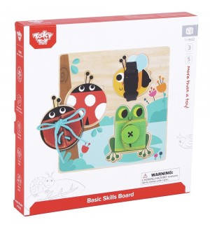 Игрален комплект Tooky Toy - Дървена дъска за основни умения