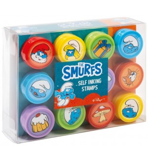 Игрален комплект Totum - Печати Смърфове, 12 броя