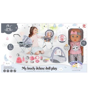 Игрален комплект Tutu Love -  My Lovely Deluxe Set, кукла с аксесоари и активна гимнастика 17 части