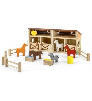 Игрален комплект Viga - Конюшня